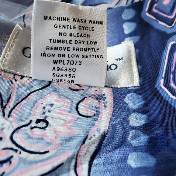 Susan Graver Studio NWT 3X V-neck button down Tunic side slits long sleeves - Picture 11 of 11